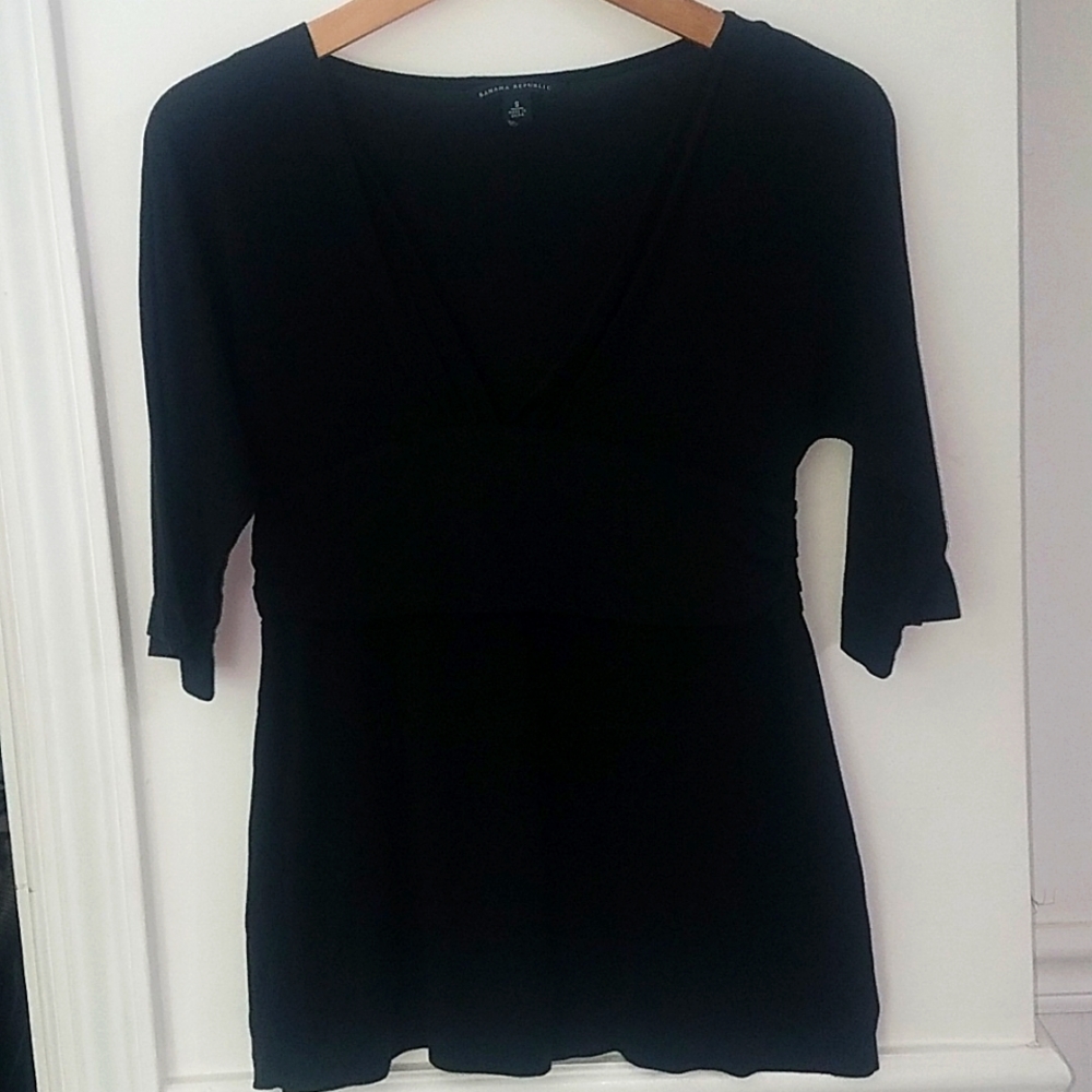 Banana Republic Silk/Cotton blend Tunic Tee